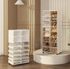 9 Layer Plastic Foldable Shoe Rack