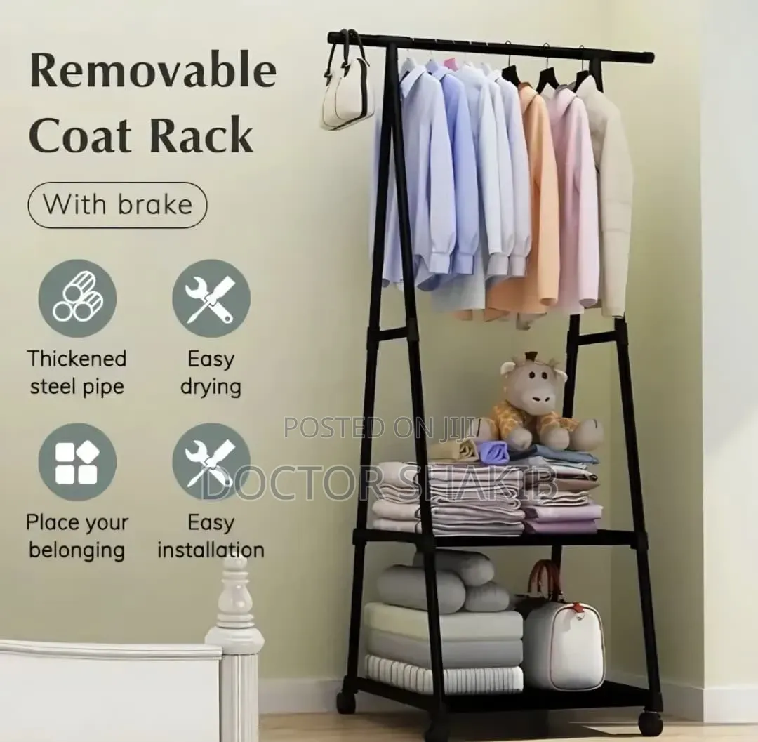 Freestanding Coat Metal Clothing Rack