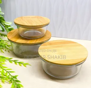 3pcs Glass Food Storage Containers