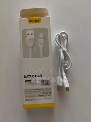 Micro Data Cable, Transmission Phone Charging Data Cable - White