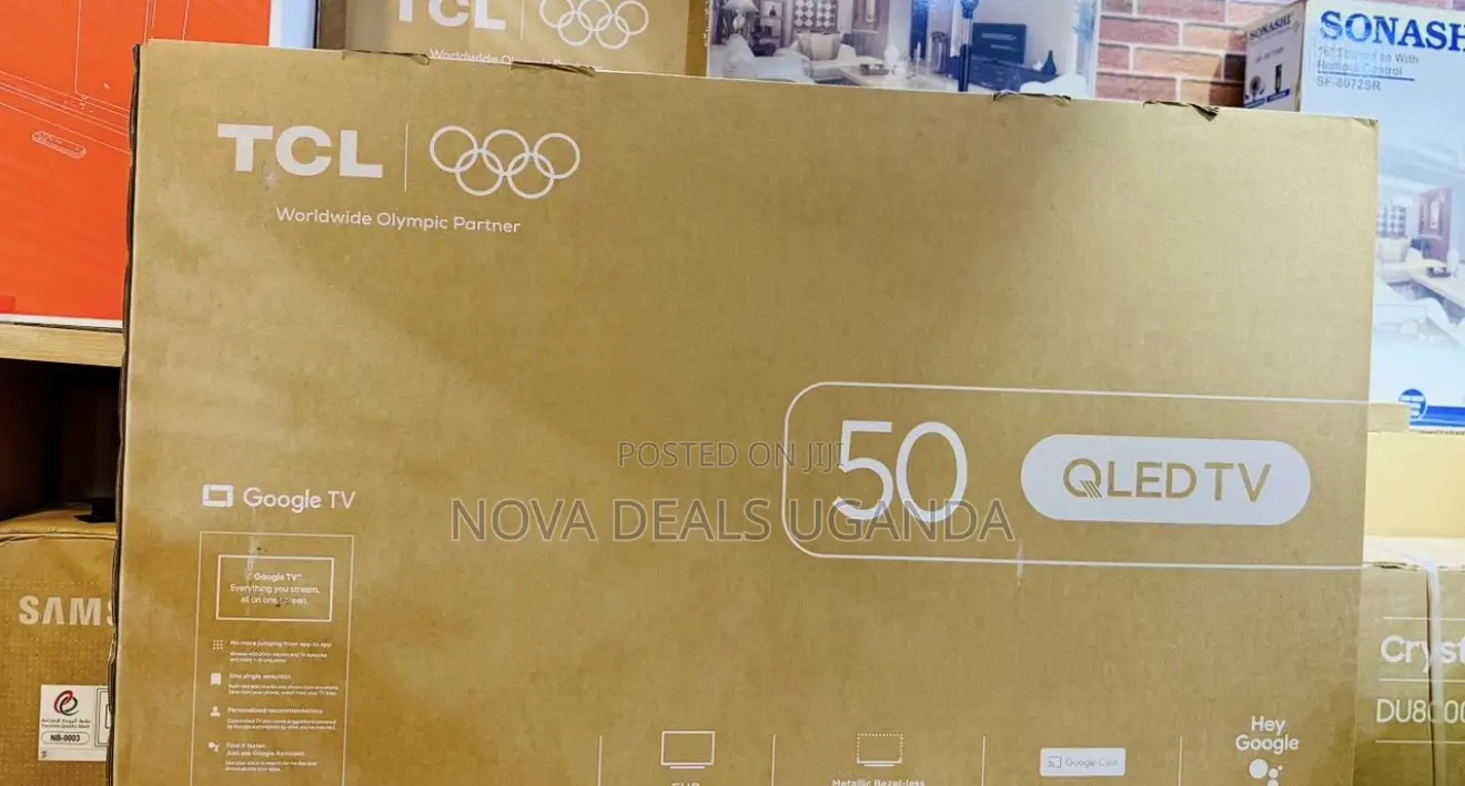 Brand New TCL 50 Inch Smart TV QLED HDR 10 Google TV, Dolby Audio