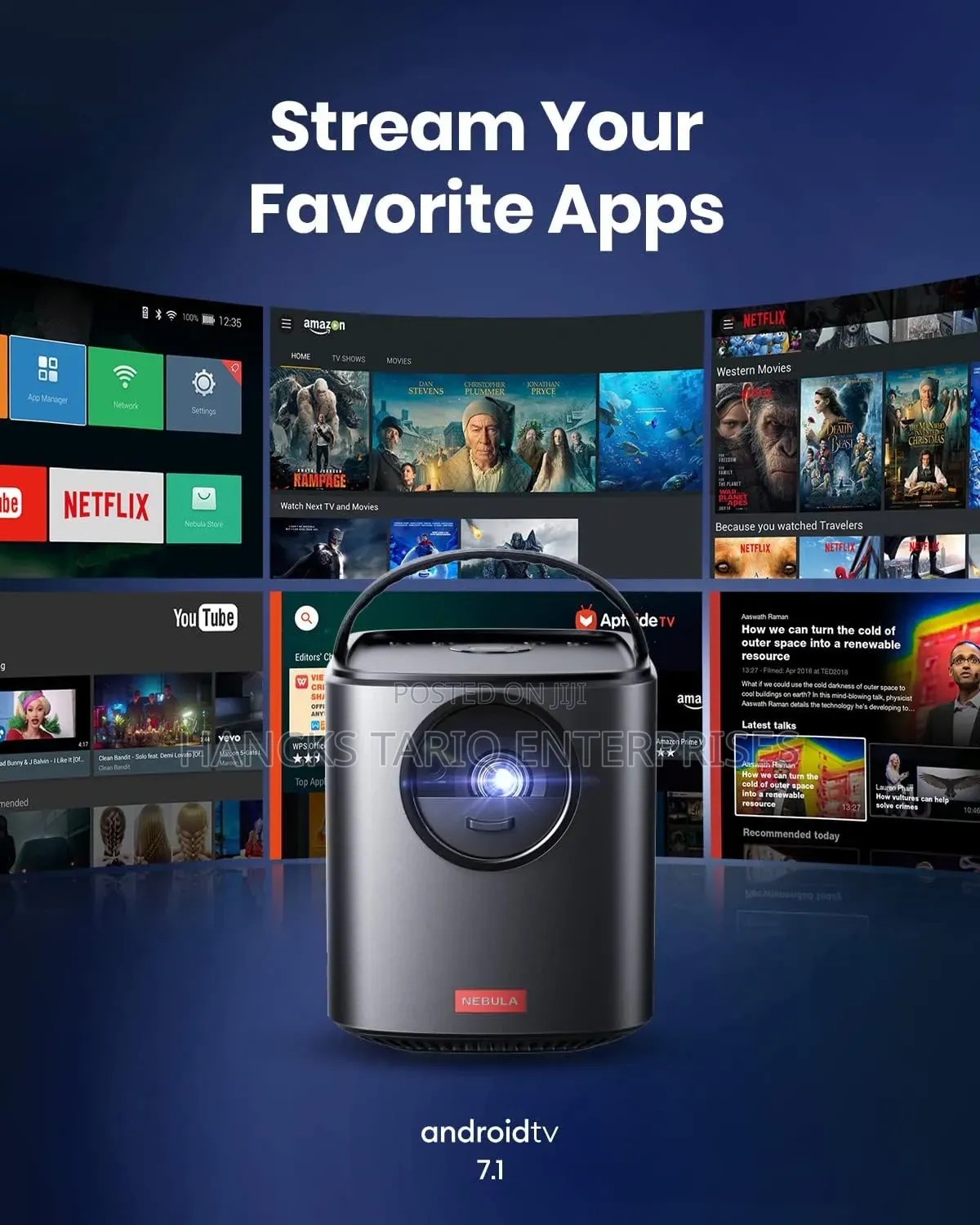 Nebula by Anker Mars II Pro Portable Cinema Projector.