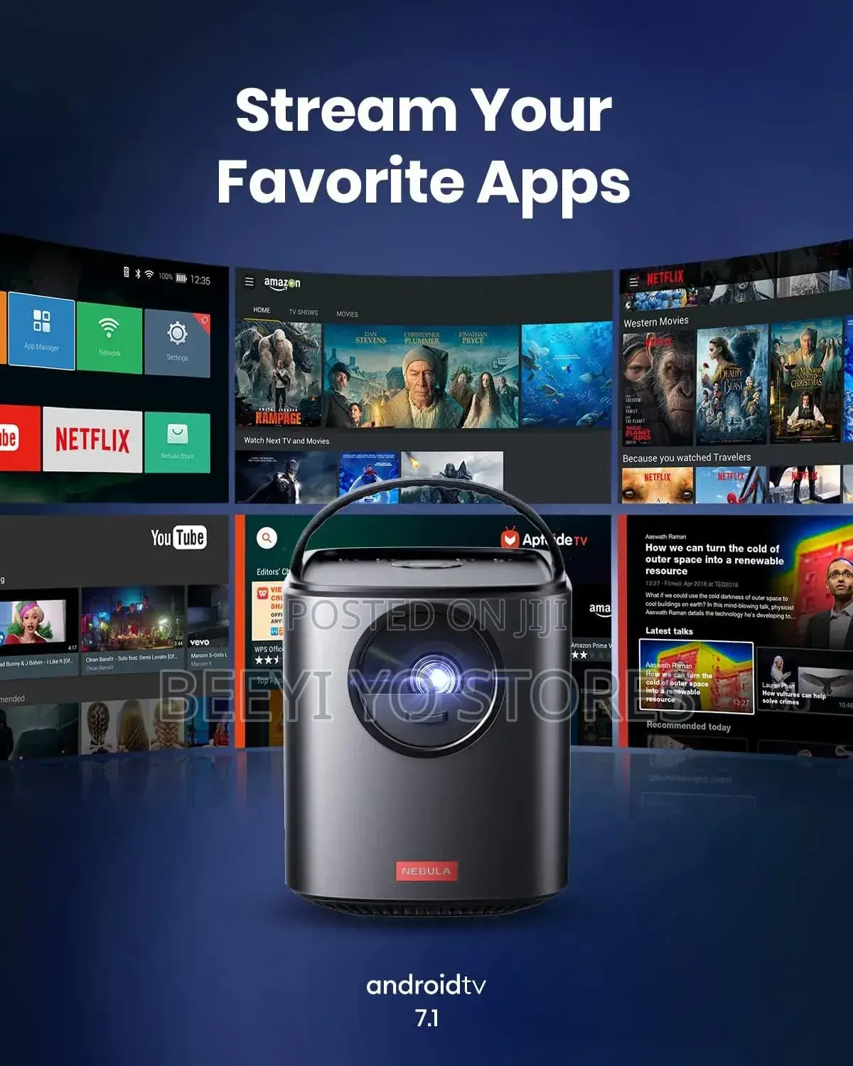 Nebula by Anker Mars II Pro Portable Cinema Projector.