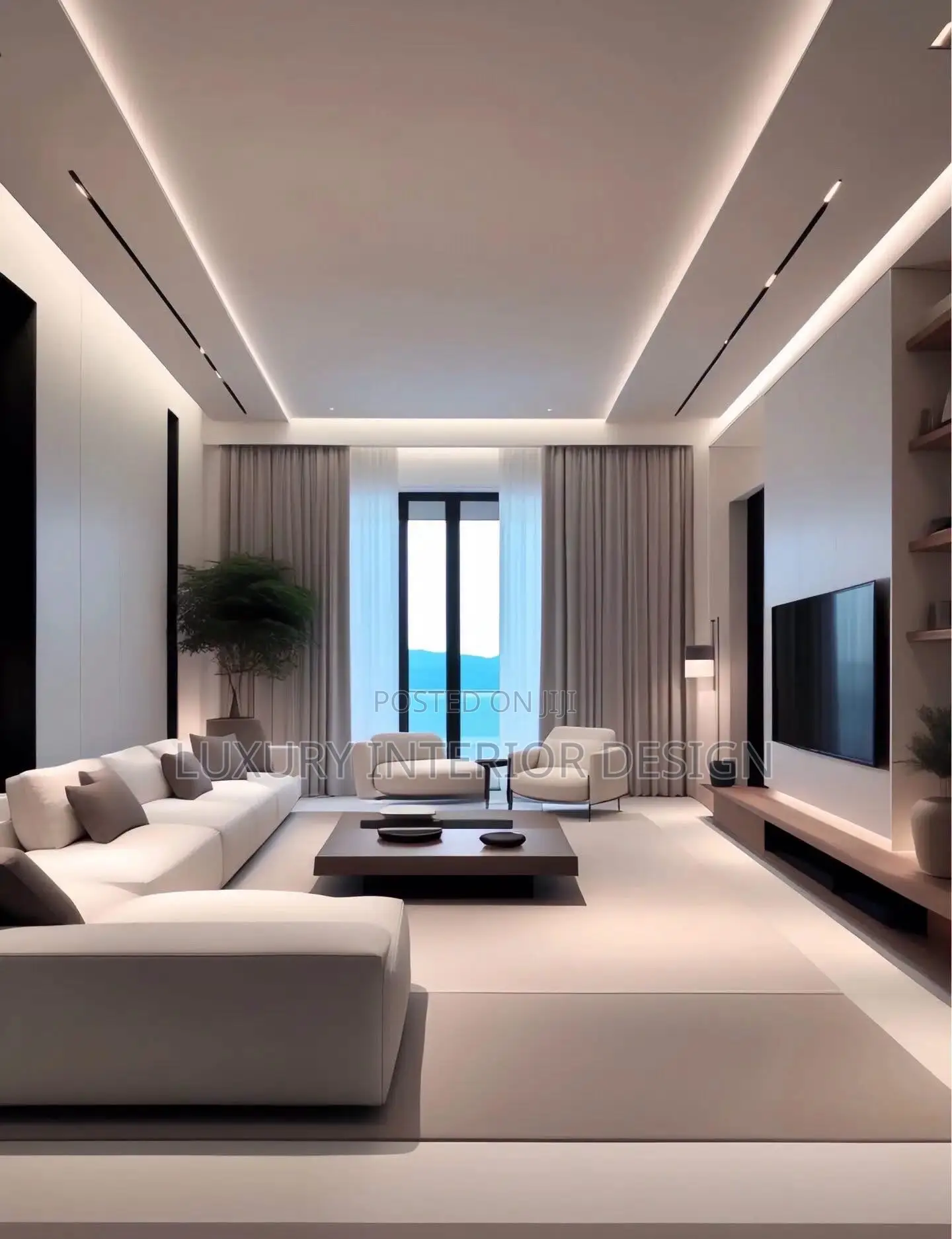Modern Gypsum Ceiling Design for Living Room and Master Bedroom