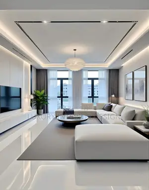 Modern Gypsum Ceiling Design for Living Room and Master Bedroom