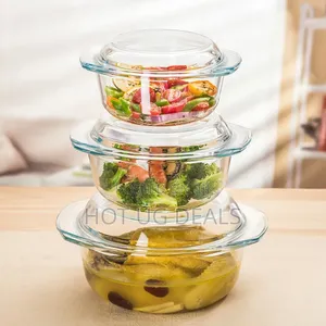 3pc Glass Serving Dish