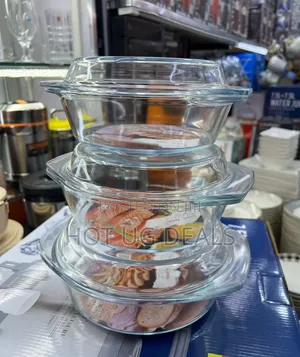 3pc Glass Serving Dish