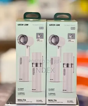 Green Lion Malta Handheld Lamp Turbo Fan 3000mah Rechargeable Battery