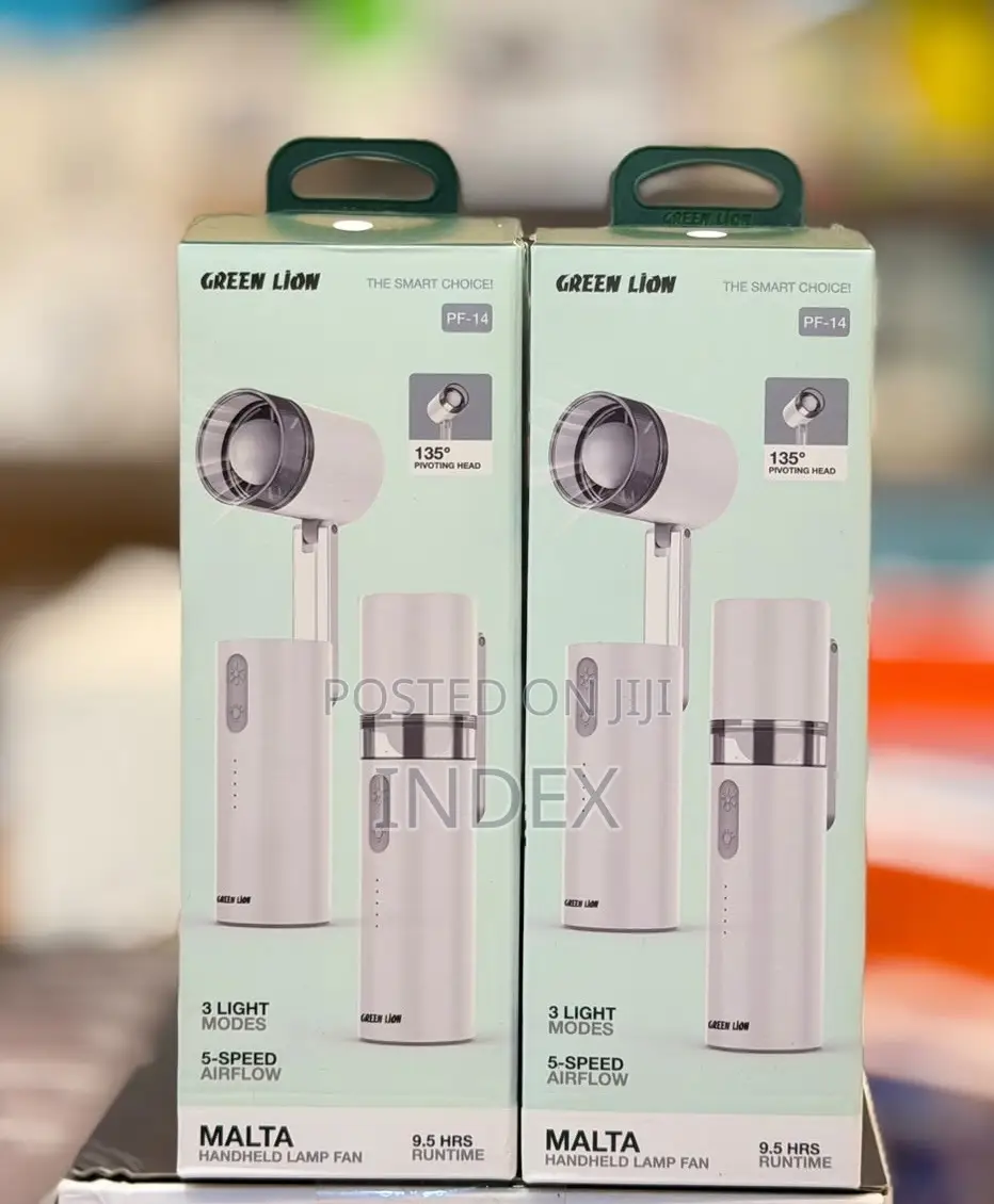 Green Lion Malta Handheld Lamp Turbo Fan 3000mah Rechargeable Battery