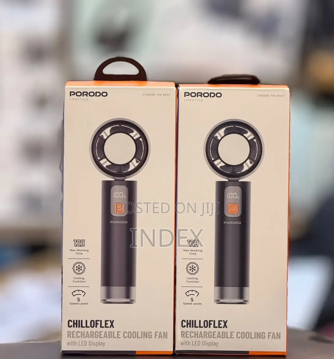 Porodo Lifestyle Chillo Flex Portable Handheld Turbo Fan
