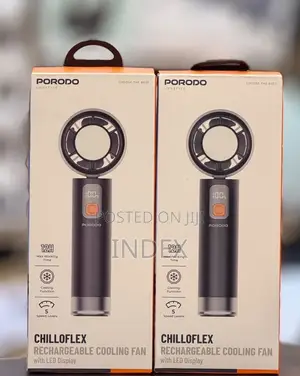 Porodo Lifestyle Chillo Flex Portable Handheld Turbo Fan