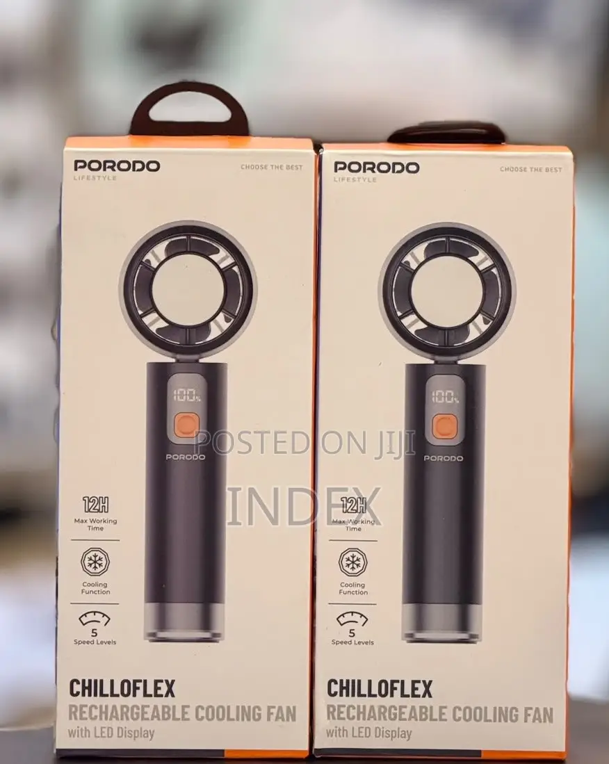 Porodo Lifestyle Chillo Flex Portable Handheld Turbo Fan