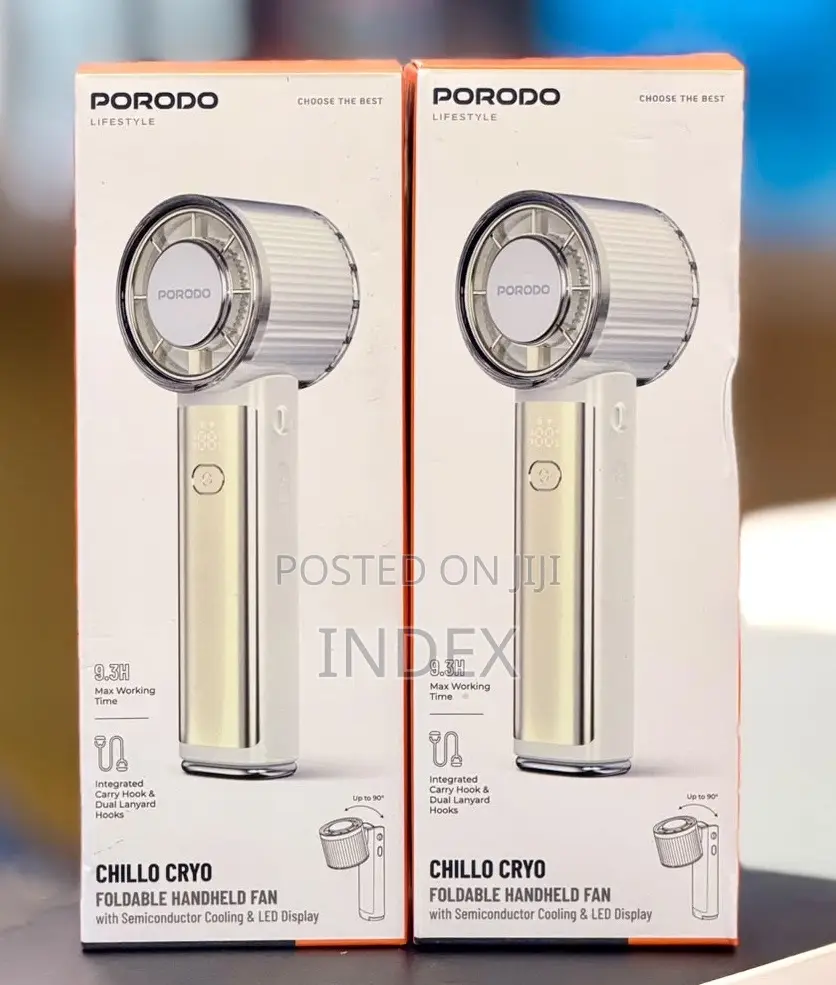 Porodo Chillo Cryo Foldable Handheld Fan / 3000mah
