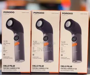 Porodo Chillo Polar Portable Handheld Fan / Semiconductor Cooling Fan