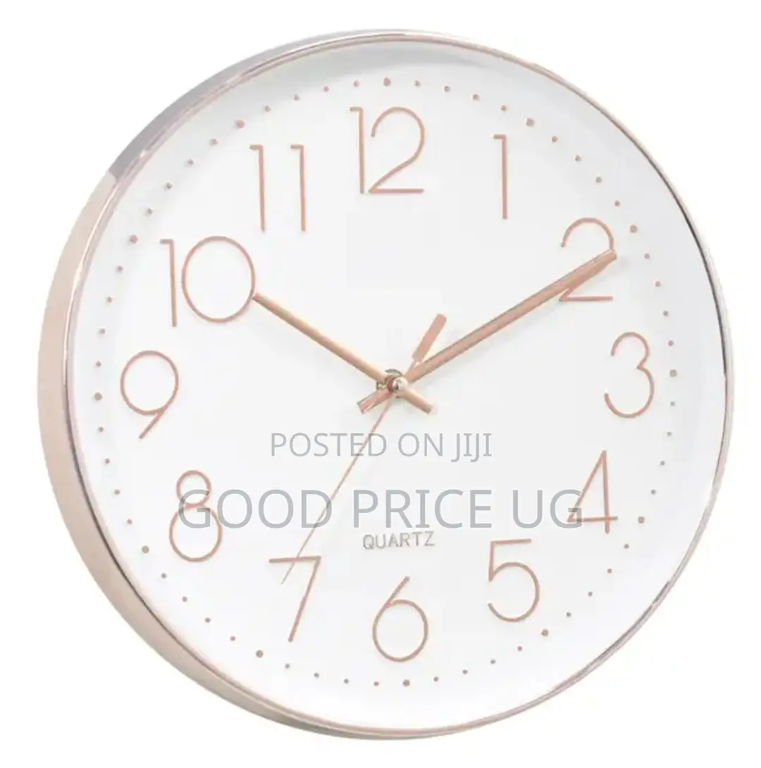 Modern Rose Gold Wall Clock,