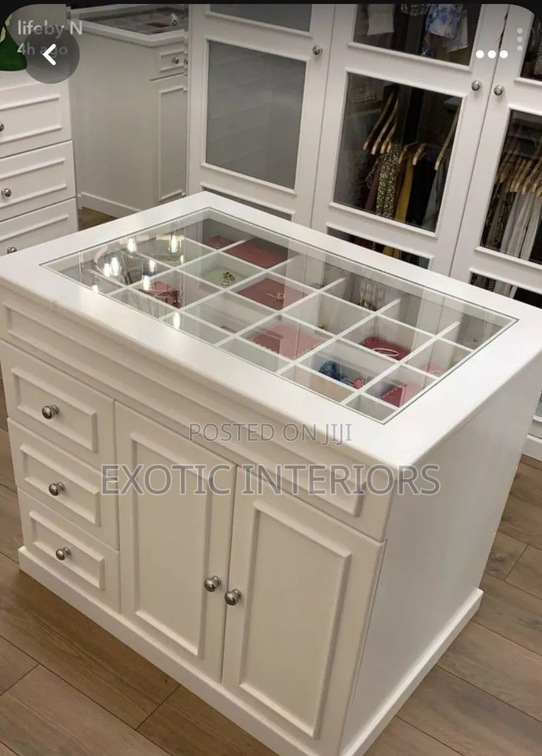 Chest Drawer With Glass on to Call