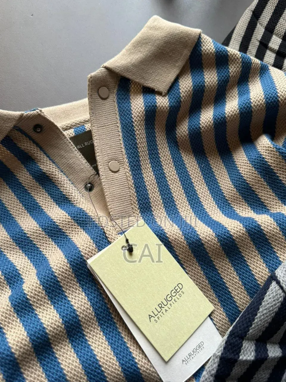 Cath Vertical Striped Polo Shirts