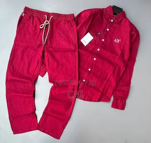 Armani Exchange Linen Two Piece Set