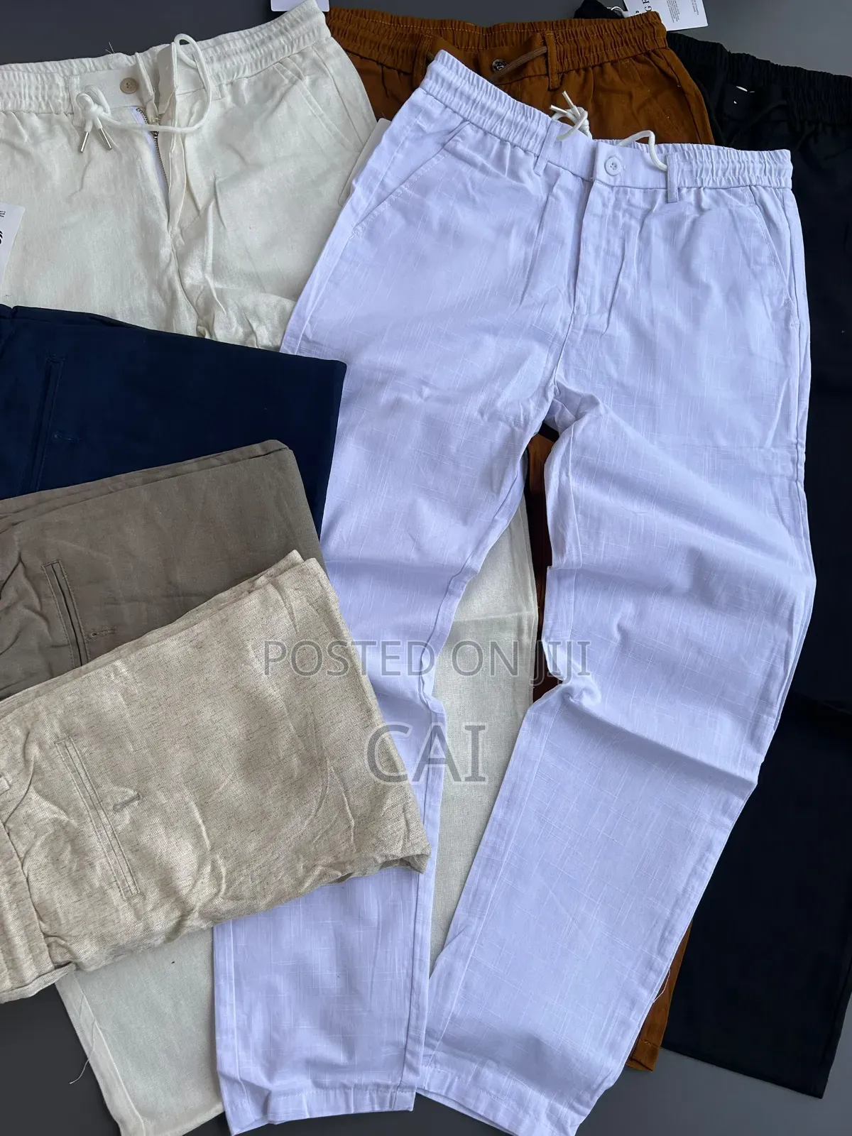 Relaxed-Fit Men's Linen Pants. 7colors