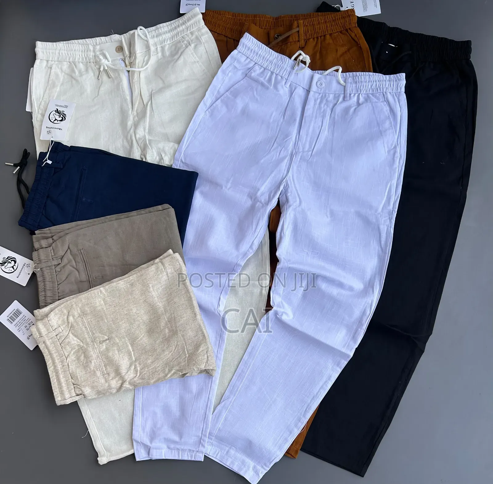 Relaxed-Fit Men's Linen Pants. 7colors