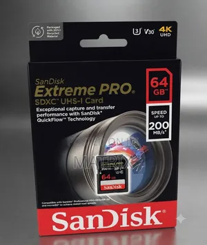 64gb Extreme Pro Camera Sd Card 200mbs