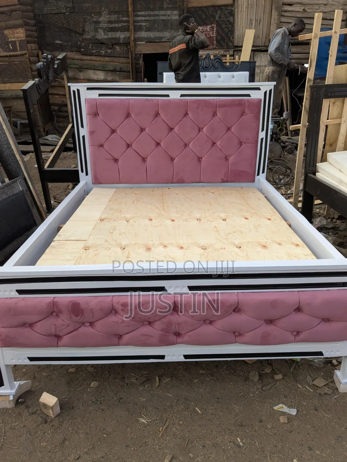Quality Pink in Full White Bed