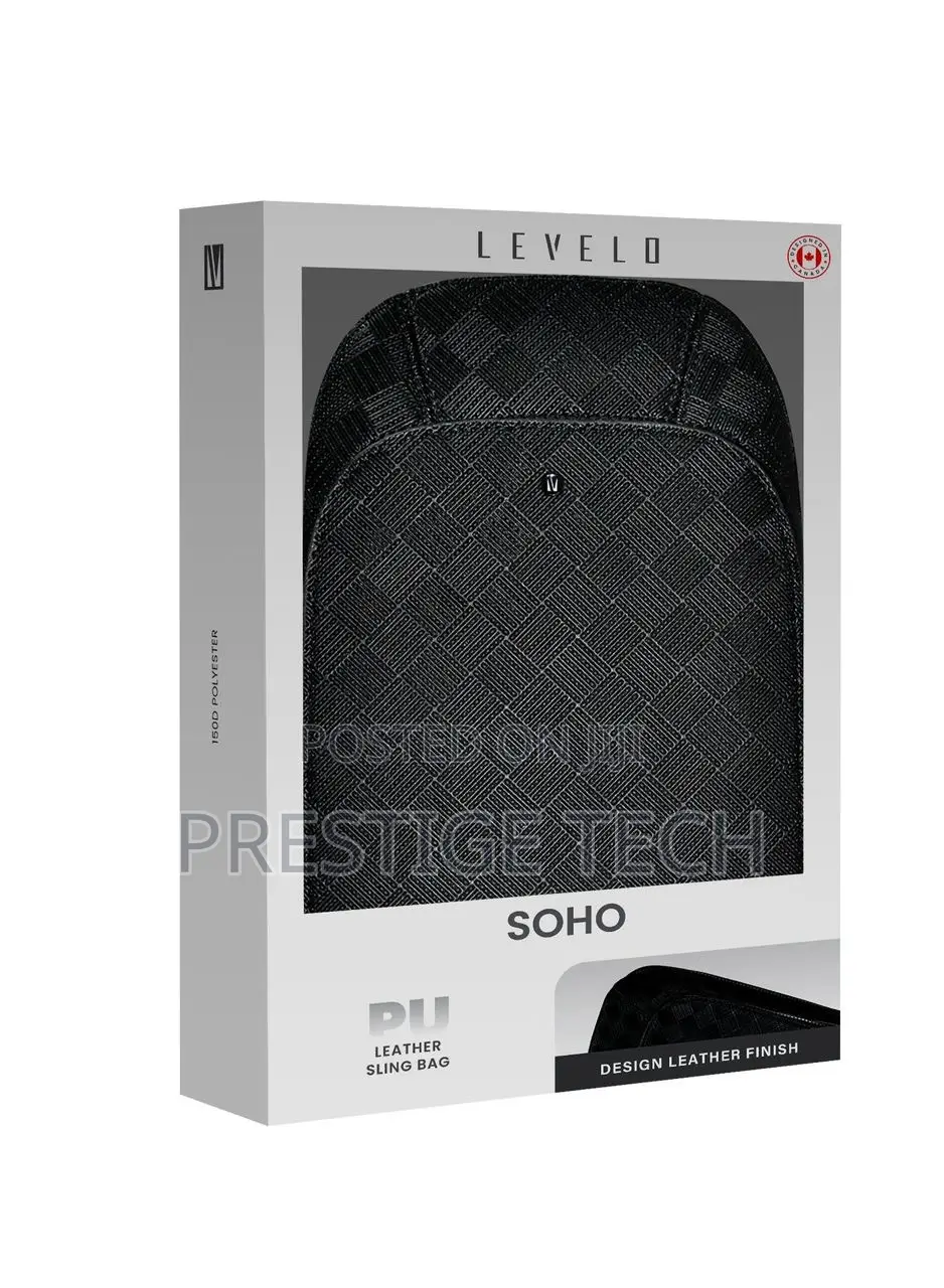 Levelo Soho Leather Sling Bag / Cross Bag Designed PU Leather Finish