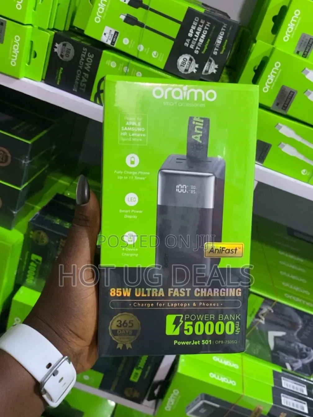 Oraimo PowerJet 501 50000mAh 85W Fast Charging Power Bank