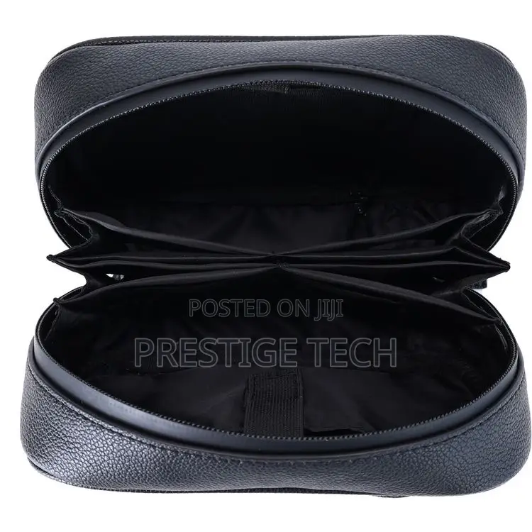 Levelo Lino Tech Organizer Pouch, Wide Full Zip Access, Compact