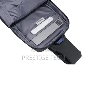 Porodo Cross Body Sling Bag With Fingerprint Lock, Supports Tablets