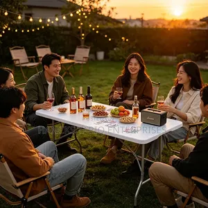 180cm Foldable Plastic Utility Banquet Table.