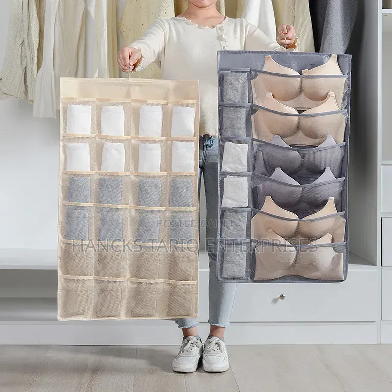 Double-Sided Hanging Closet Organizer (Underwear, Bra, and Sock More).