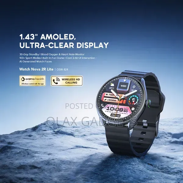 Oraimo Watch Nova 2R Lite OSW-824 AMOLED Smartwatch Bluetooth Calling
