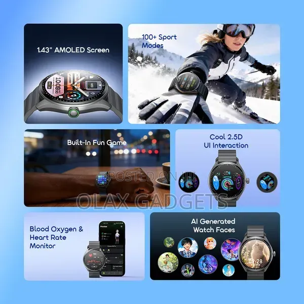 Oraimo Watch Nova 2R Lite OSW-824 AMOLED Smartwatch Bluetooth Calling