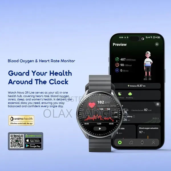 Oraimo Watch Nova 2R Lite OSW-824 AMOLED Smartwatch Bluetooth Calling