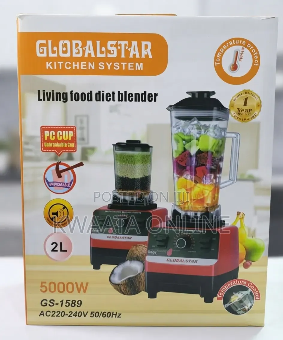 2L Globalstar Heavy Duty Commercial Living Food Diet Blender (GS-1589)