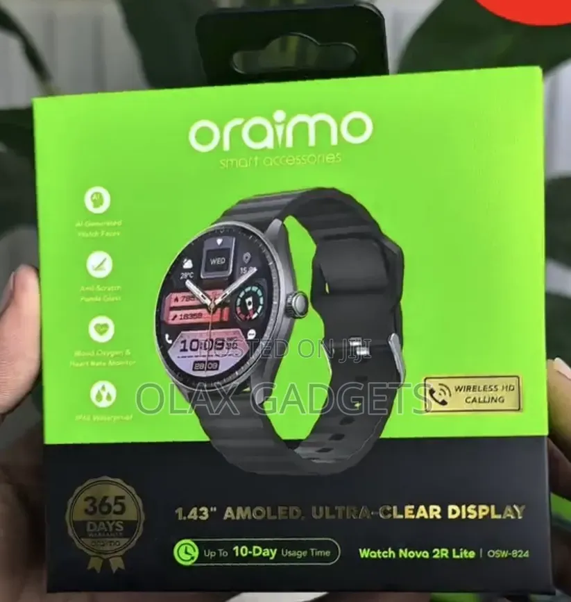 Oraimo Watch Nova 2R Lite OSW-824 AMOLED Smartwatch Bluetooth Calling