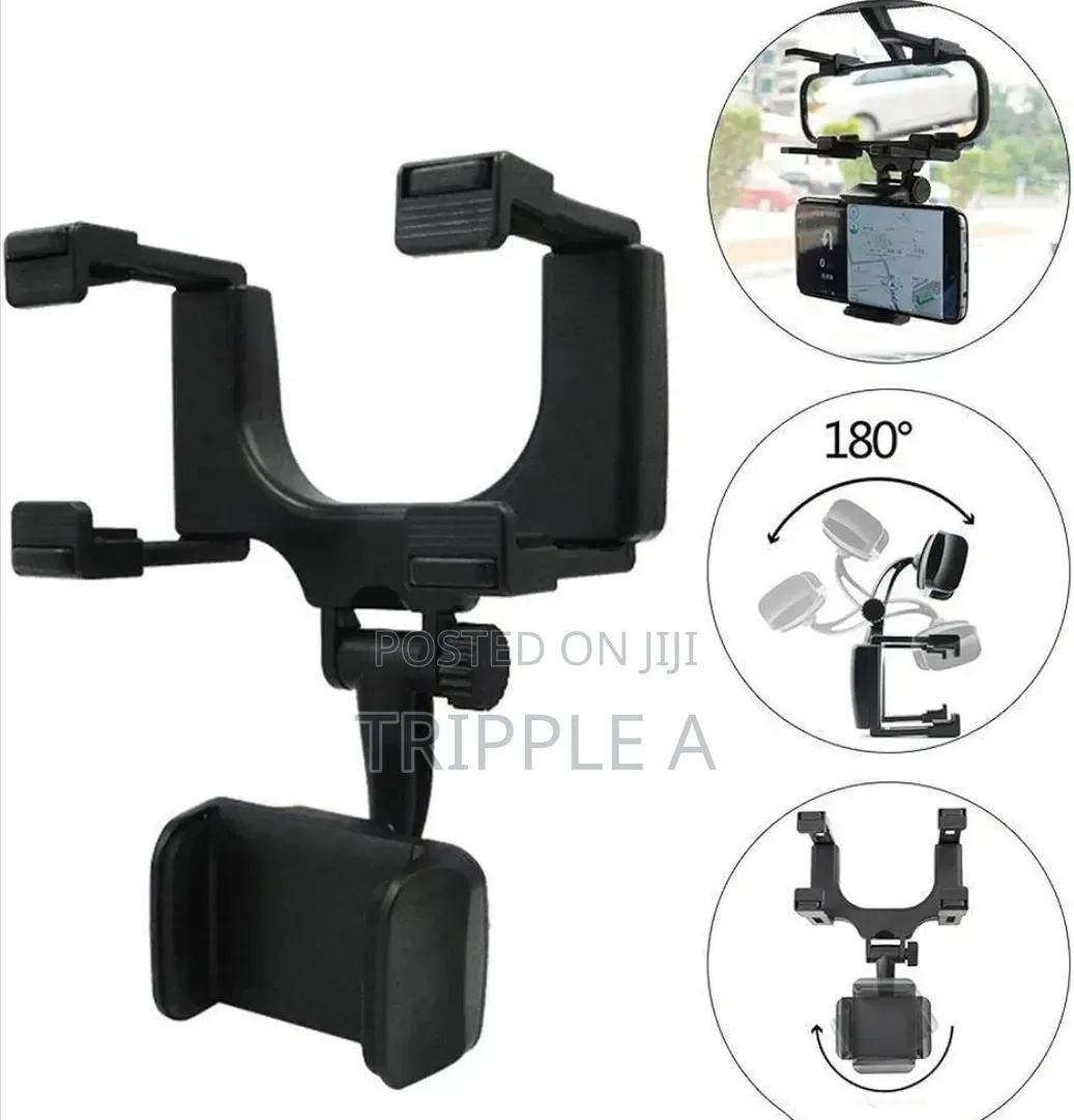 360 Universal Rotatable Car Rearview Mirror Phone Holder