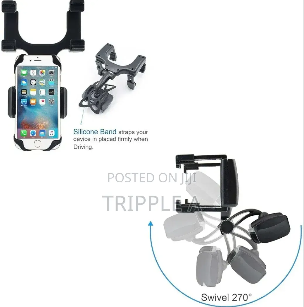 360 Universal Rotatable Car Rearview Mirror Phone Holder