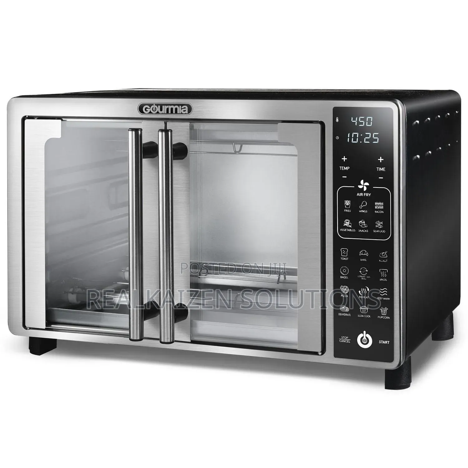 USA GOURMIA 19 in 1 Stainless Steel 24L Digital Oven With Air Fryer