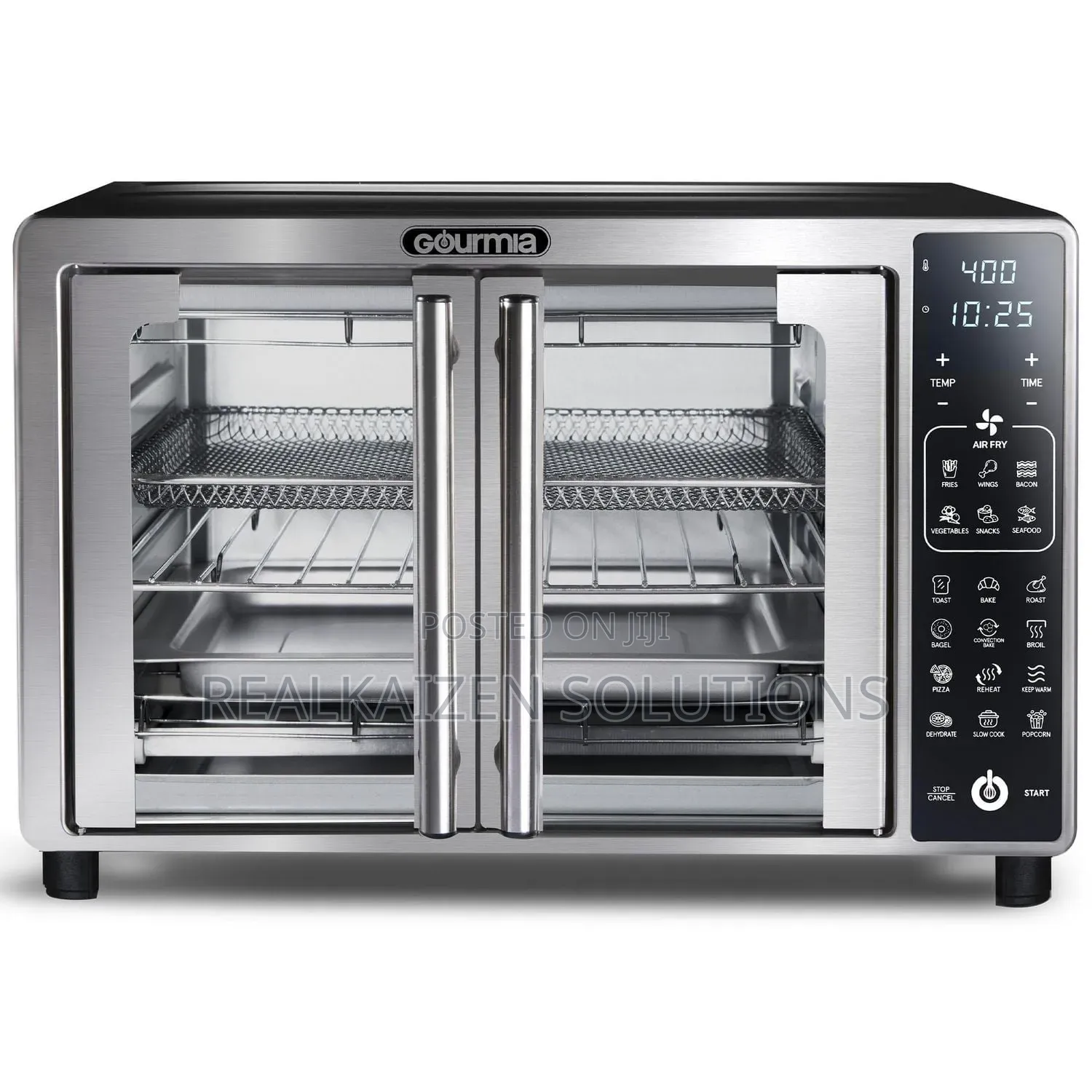 USA GOURMIA 19 in 1 Stainless Steel 24L Digital Oven With Air Fryer