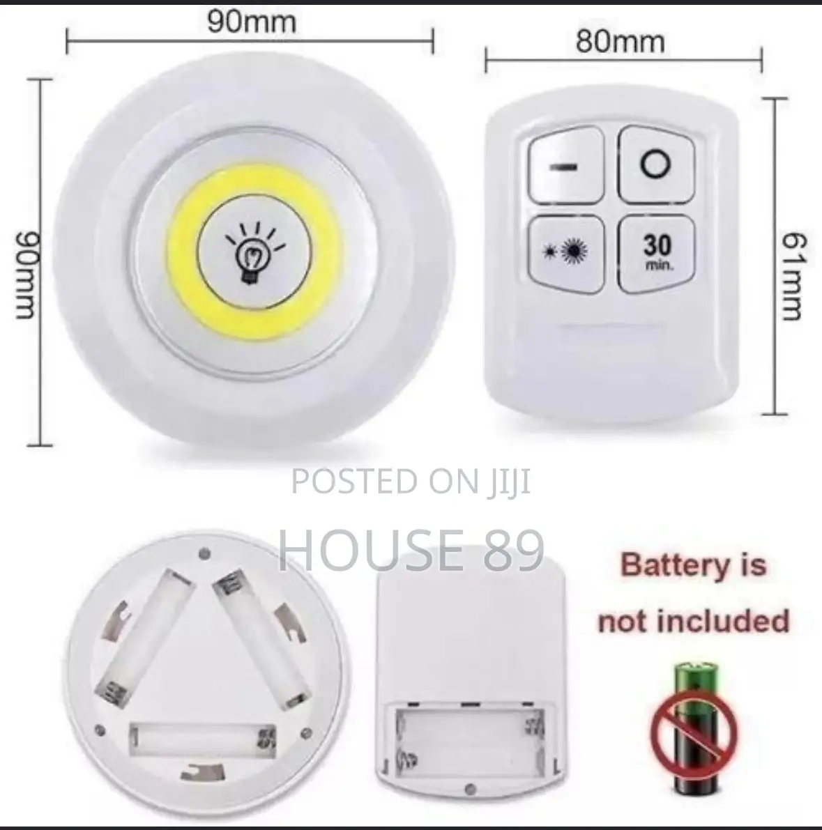 3 Wireless LED Puck Lights