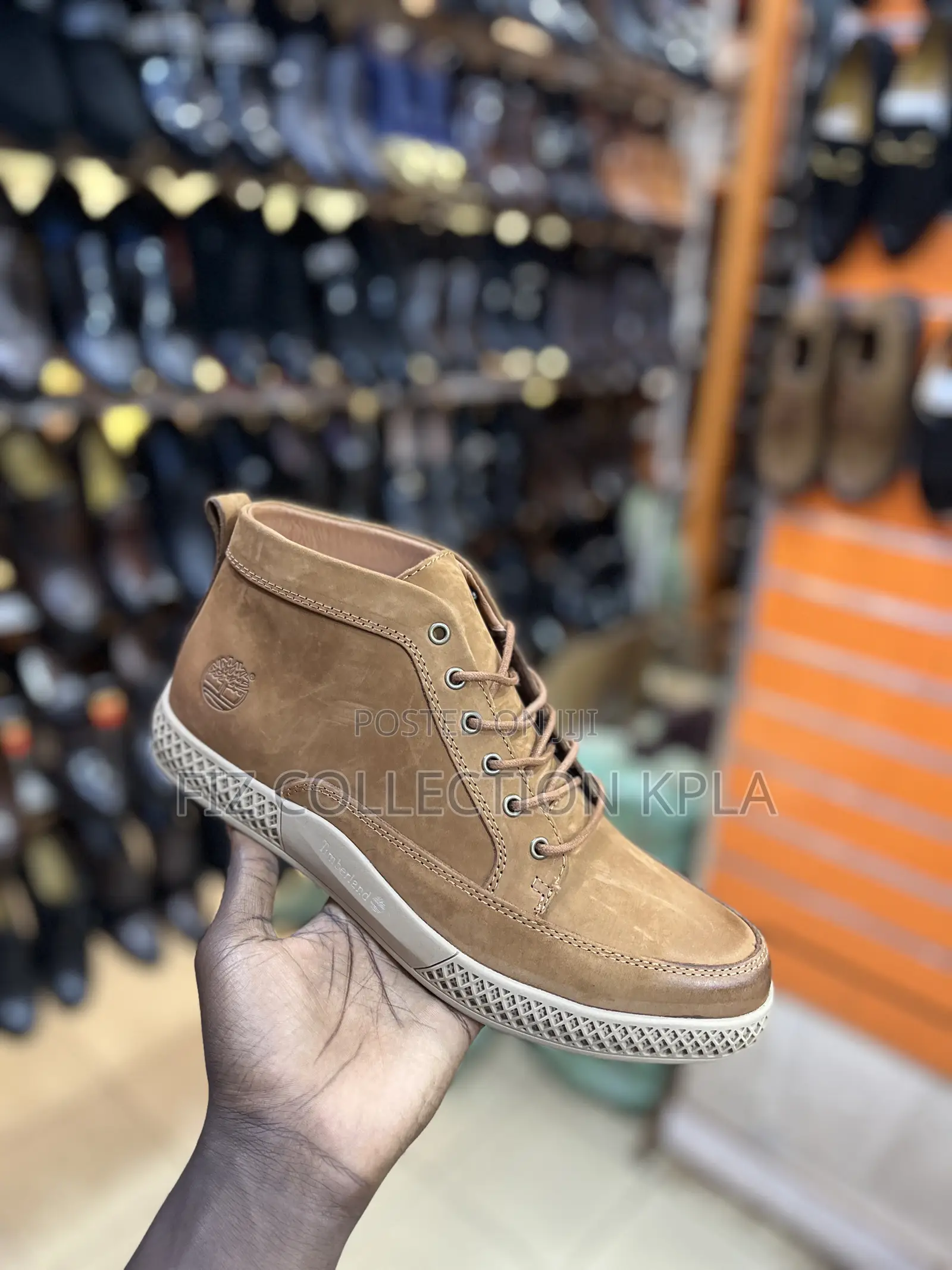 Original Timberland Men’s Brown Leather Casual Boots Lace-Up Shoes