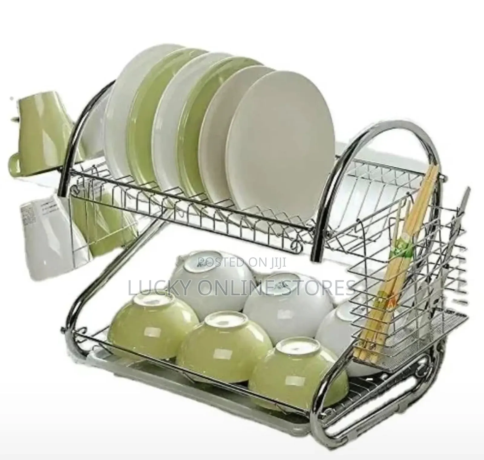 2 Layers Stainless Dish Rack