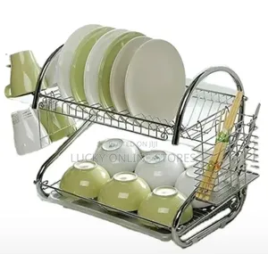 2 Layers Stainless Dish Rack