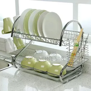 2 Layers Stainless Dish Rack
