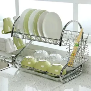 2 Layers Stainless Dish Rack