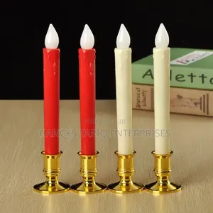 12 PCS Silver-Plated / Metallic Pillar Candle Holders.