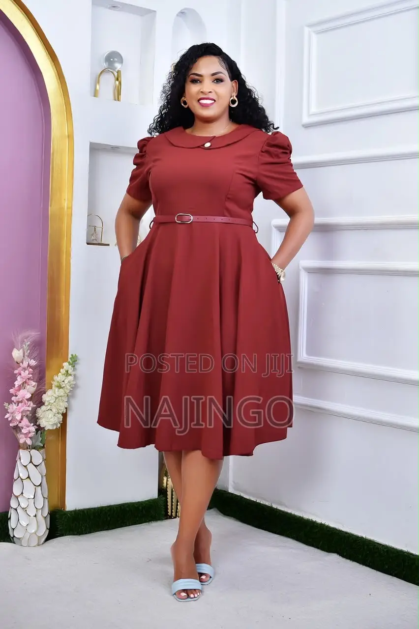 Short Office Round Dresses