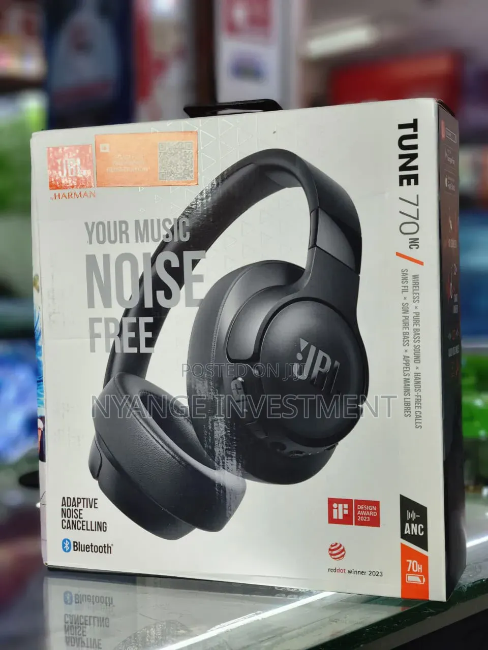 JBL Tune 770NC Headphones Feature Adaptive Noise-Canceling